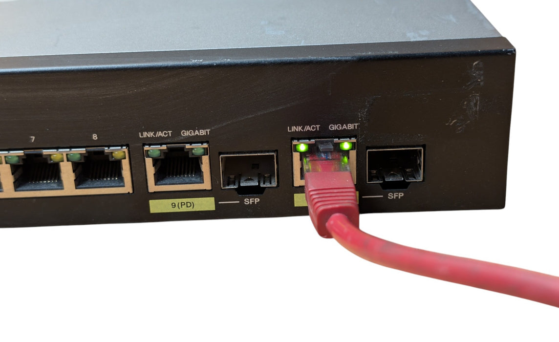 Cisco SG350-10MP - 10-Port Gigabit PoE Managed Switch with PoE PD IN