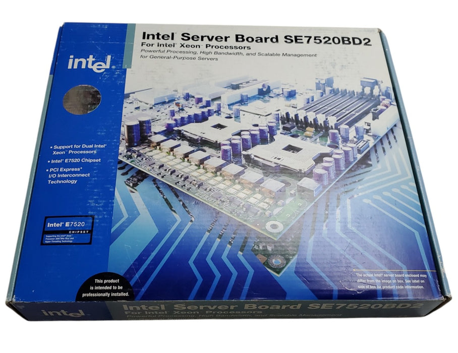 Intel SE7520BD2 Dual Xeon Server Board Motherboard w/ Cables & I/O Shield