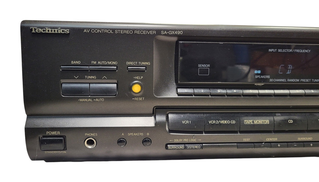 Technics SA-GX490 - AV Control Stereo Receiver Dolby Pro Logic