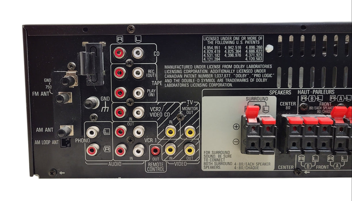 Technics SA-GX490 - AV Control Stereo Receiver Dolby Pro Logic