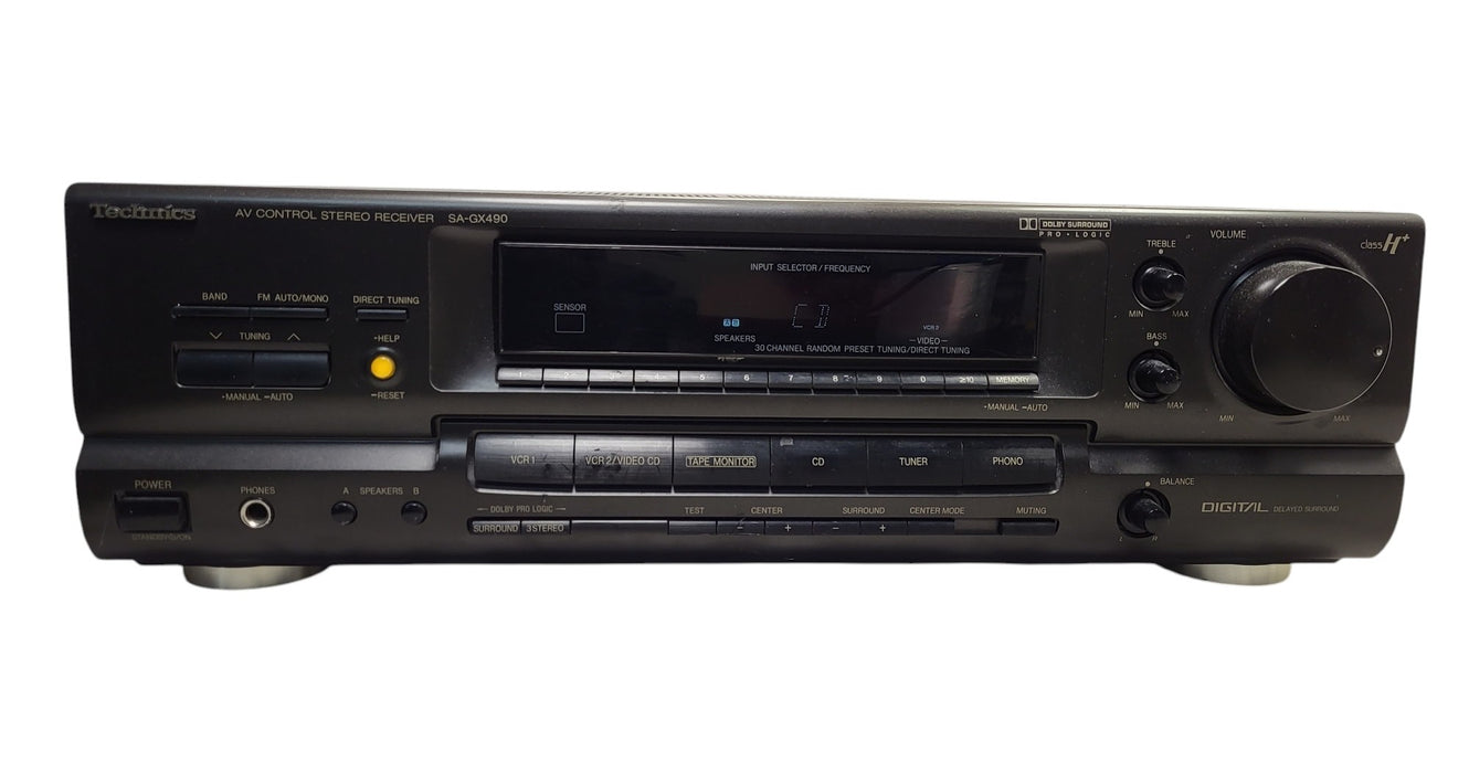 Technics SA-GX490 - AV Control Stereo Receiver Dolby Pro Logic