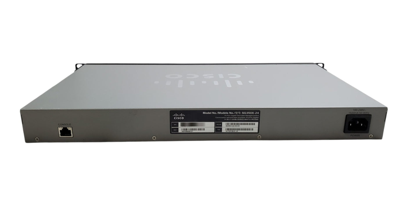 Cisco SG350X-24 - 24-Port Gigabit Stackable Managed Switch