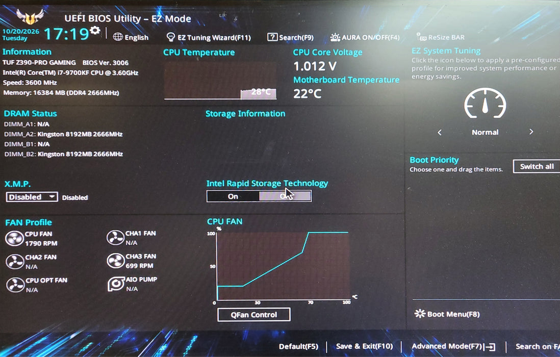 Generic PC w/ ASUS TUF Z390-Pro Gaming Core i7-9700KF CPU 16GB No HDD 1060 GTX
