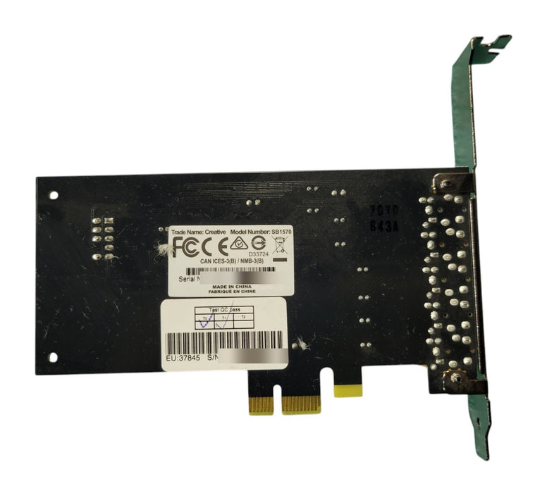Creative Sound Blaster SB1570 PCIe Sound Card 5.1 Surround