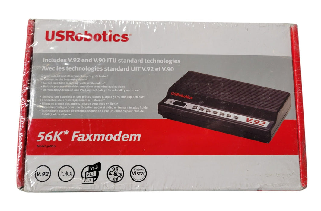 USRobotics 56K Faxmodem 5686G - V.92 ITU Controller-Based Modem