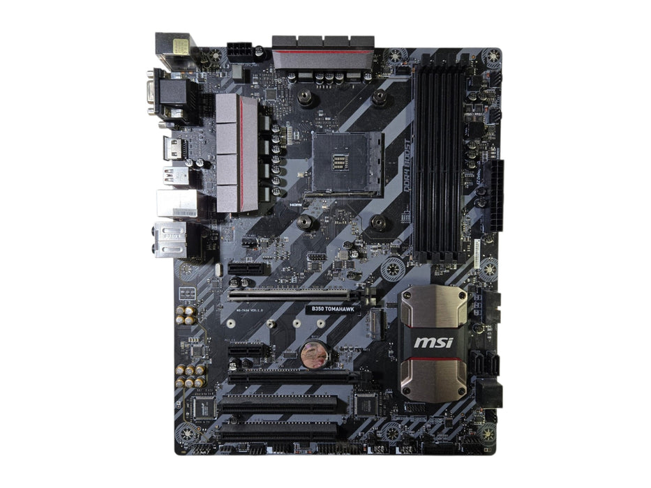 MSI B350 TOMAHAWK - Socket AM4 ATX Motherboard with I/O Shield (READ)