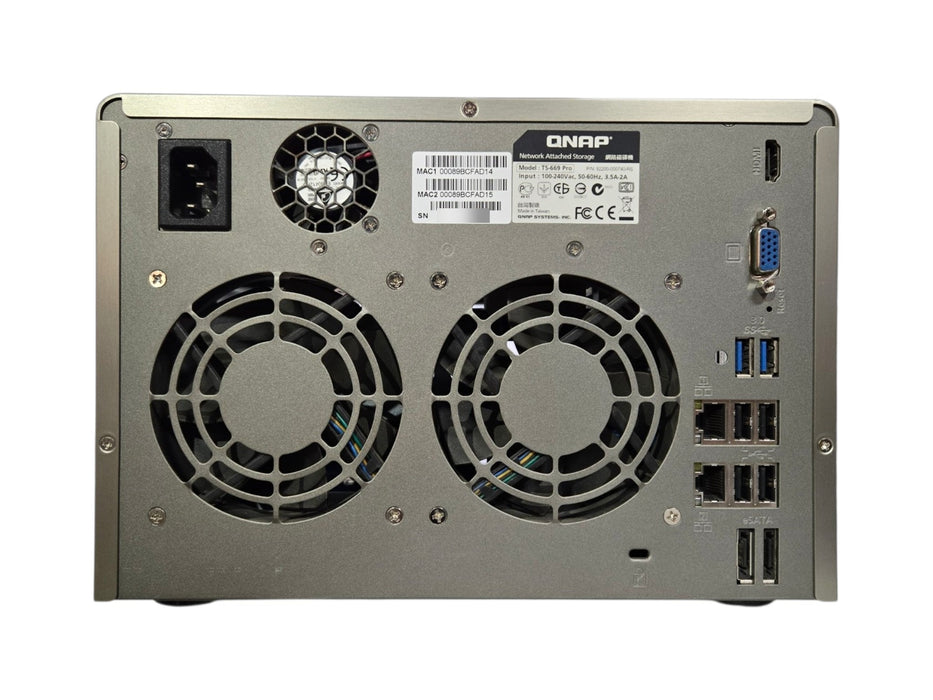 QNAP TS-669 Pro 6-Bay NAS Server - Dual Gigabit LAN HDMI eSATA (READ)