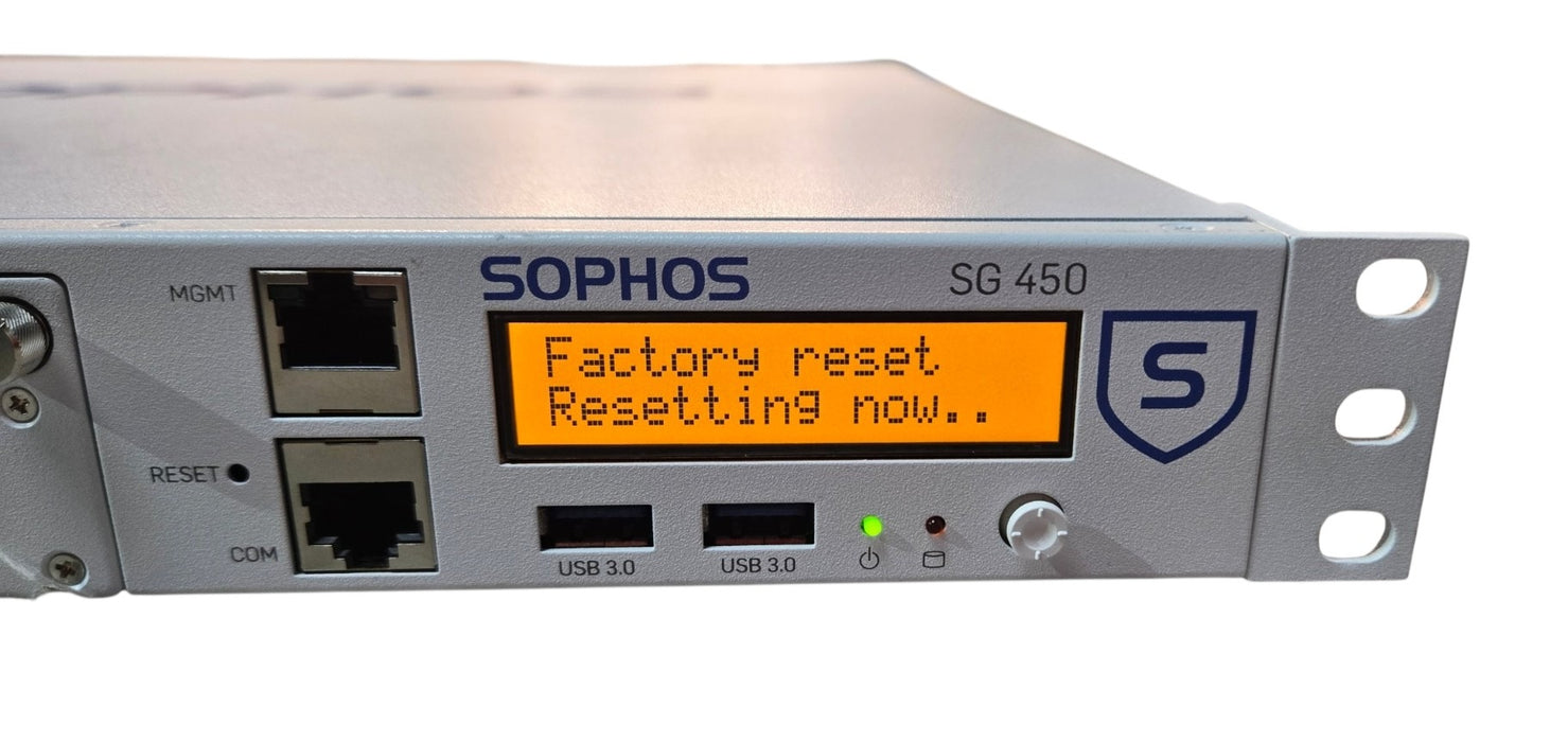 Sophos SG 450 rev.1 Security Appliance - 1U Rackmount Firewall