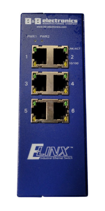 B&B Electronics EIR306 - 6-Port Industrial Ethernet Switch DIN-Rail