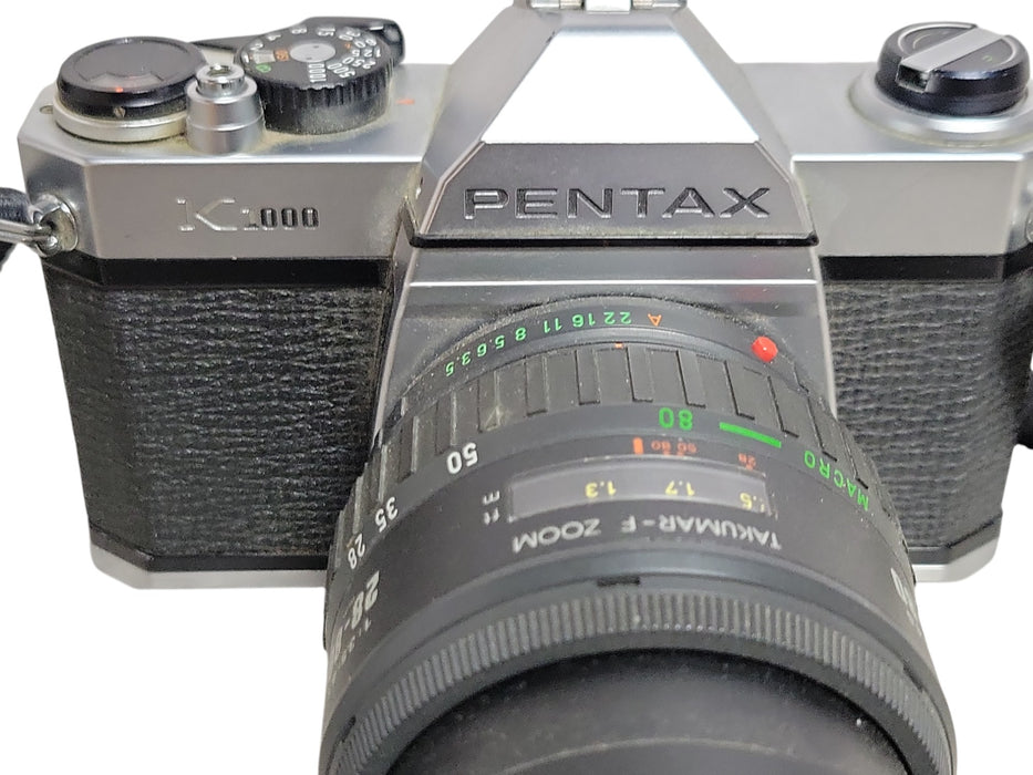 Pentax K1000 35mm Film Camera with 28-80mm Lens only, READ (READ)