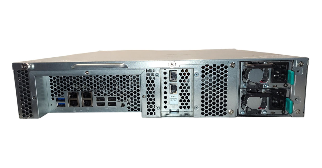 QNAP TS-1273U-RP 12-Bay 2U NAS - AMD RX-421ND 8GB RAM 2x PSU 10GbE w/ 2TB HDD