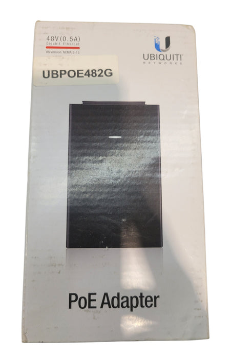 Ubiquiti UBPOE482G PoE Adapter 48V 0.5A Gigabit Ethernet NEMA 5-15