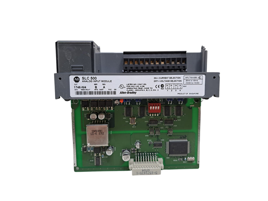 Allen-Bradley SLC 500 1746-NI4 Ser B Analog Input Module 4-Channel