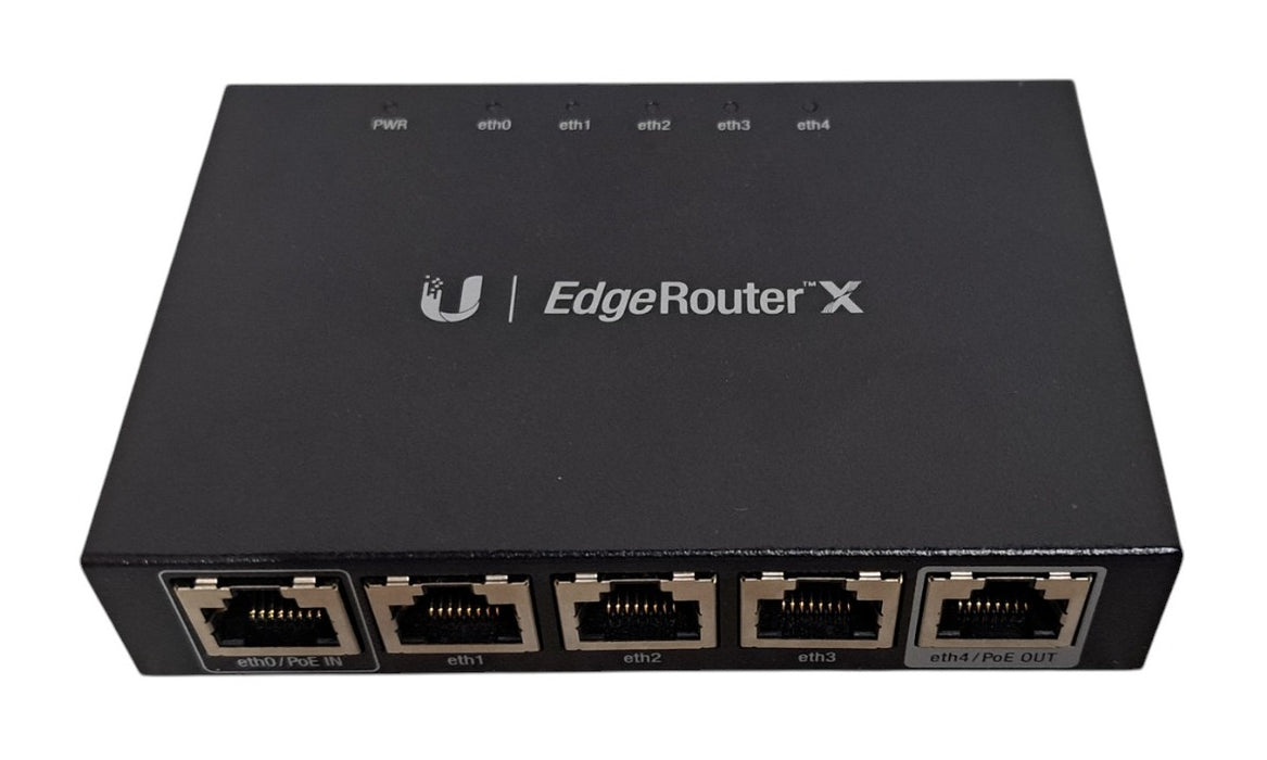 Ubiquiti EdgeRouter X ER-X - 5-Port Gigabit Router with PoE Passthrough