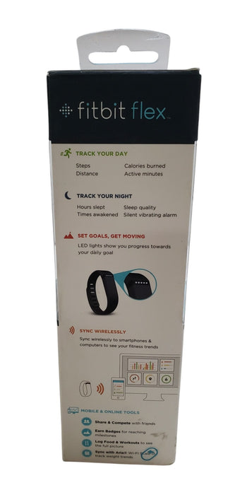 NEW - Fitbit Flex Wireless Activity and Sleep Tracker Wristband - Black FB401BK