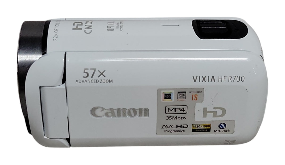Canon VIXIA HF R700 - Full HD Camcorder White 57x Advanced Zoom (READ)