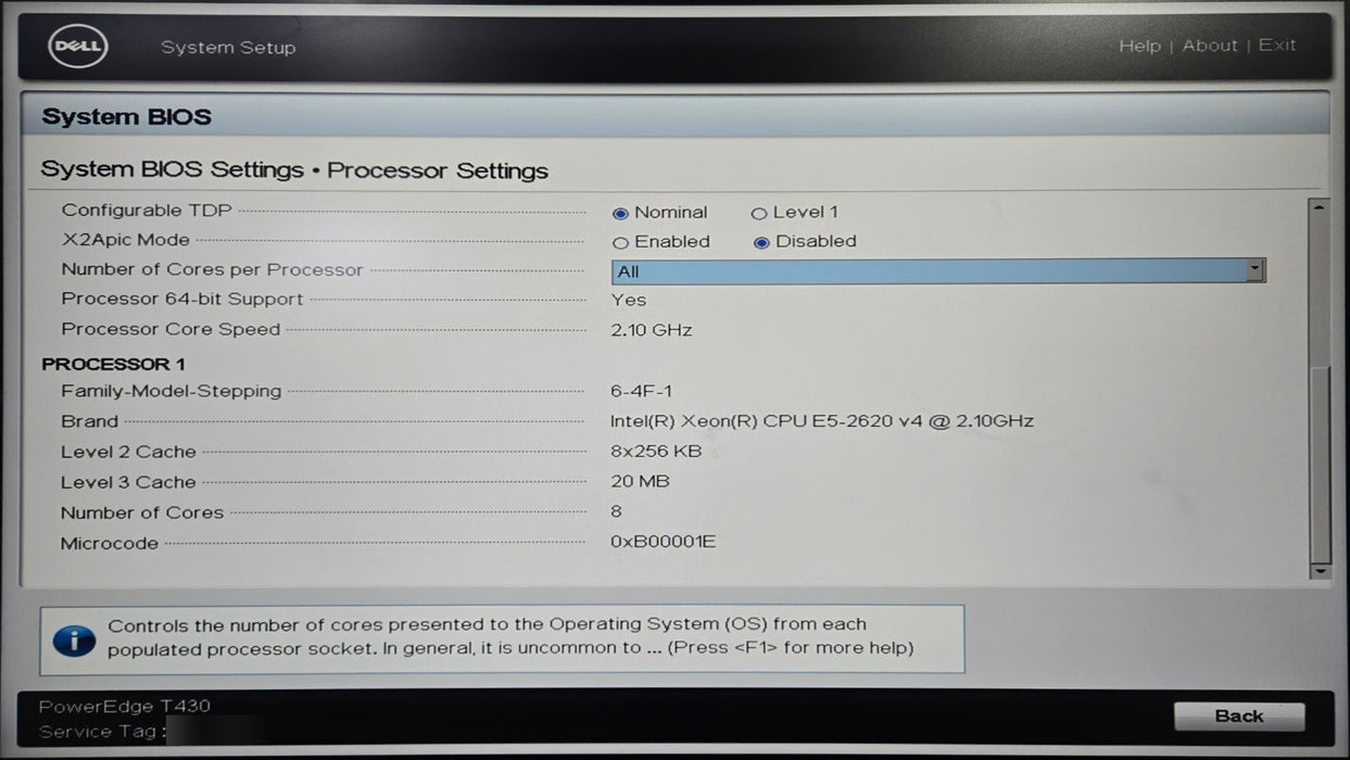 Dell PowerEdge T430 - Xeon E5-2620 v4 2.1GHz 32GB DDR4 No HDD Single PSU