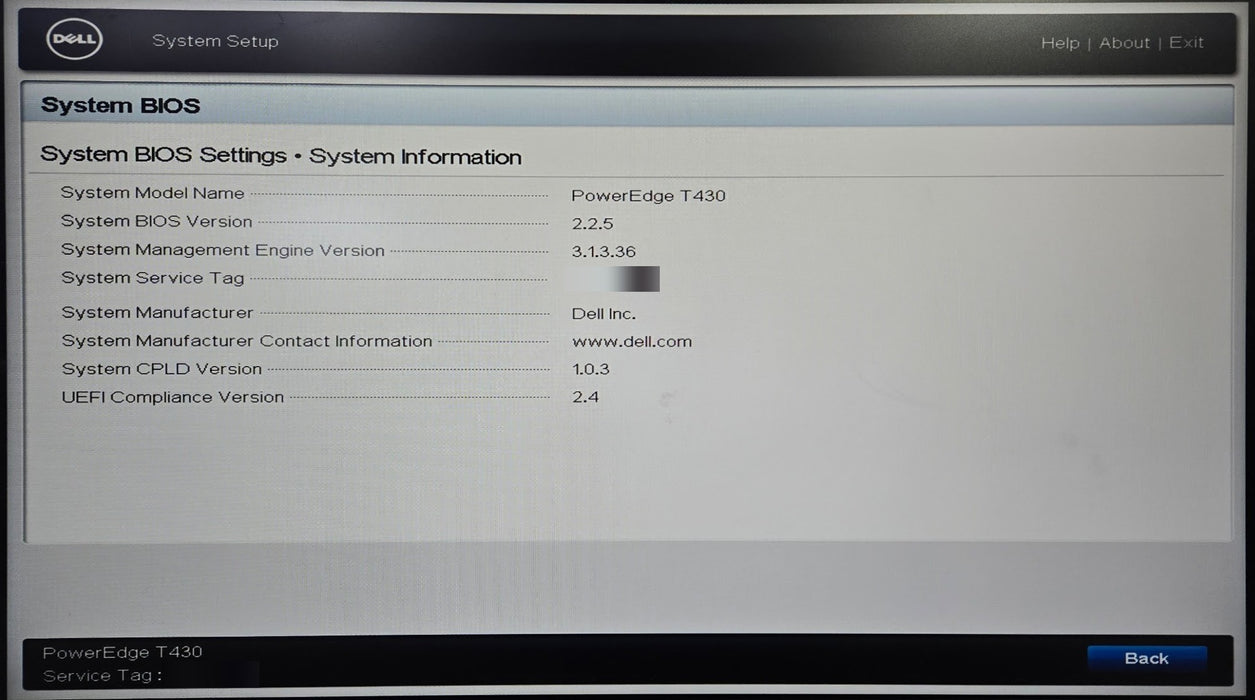 Dell PowerEdge T430 - Xeon E5-2620 v4 2.1GHz 32GB DDR4 No HDD Single PSU