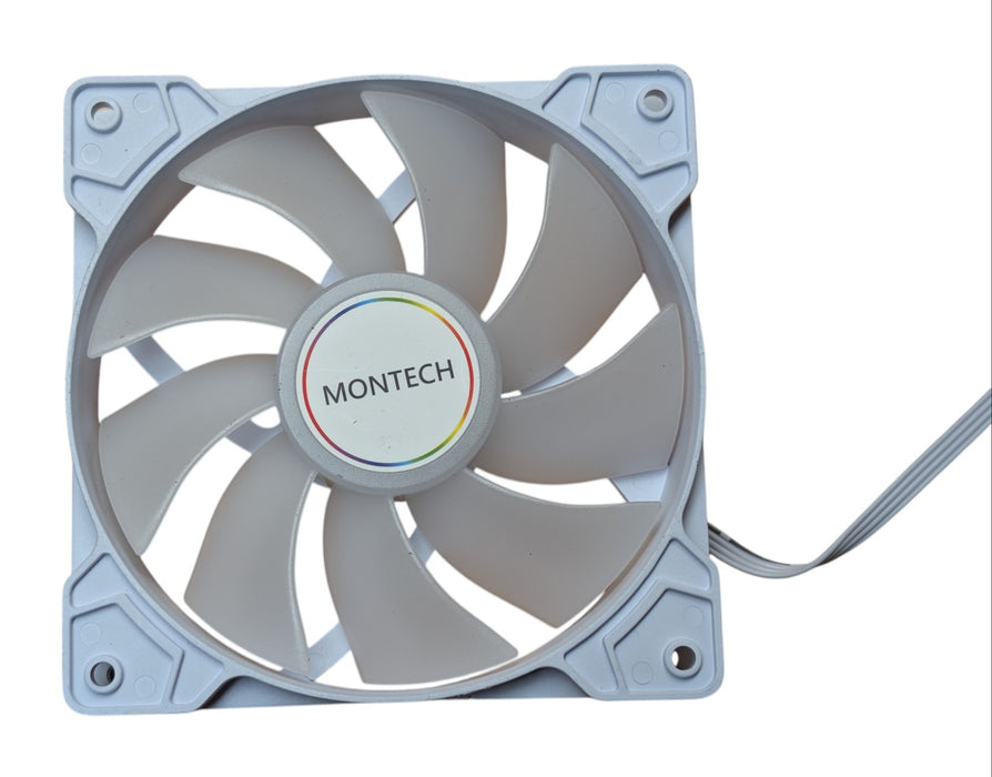 Montech X5-X121400-WFRGB Lot of 10 120mm Case Fans White