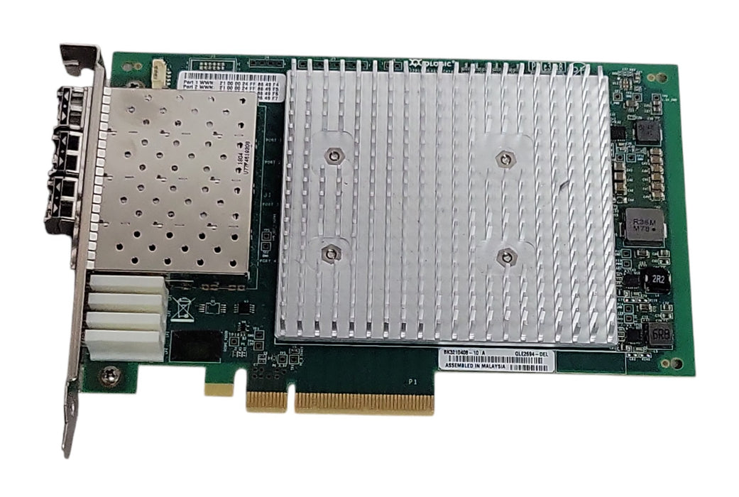 Dell QLogic QLE2694-DEL 06WJKM 16Gb Quad Port Fibre Channel PCIe HBA, FH Bracket