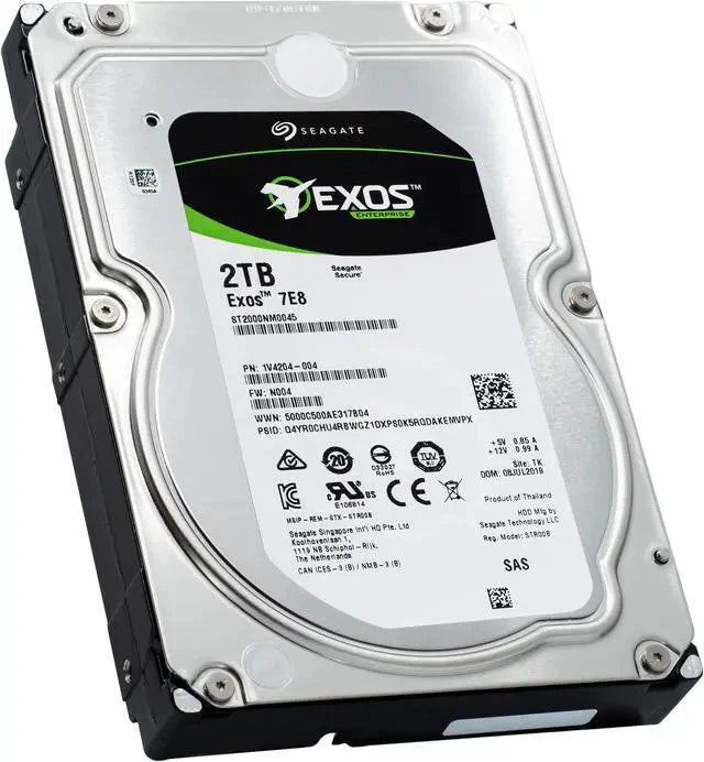2TB SAS 3.5" Seagate Exos 7E8 HDD- ST2000NM0045