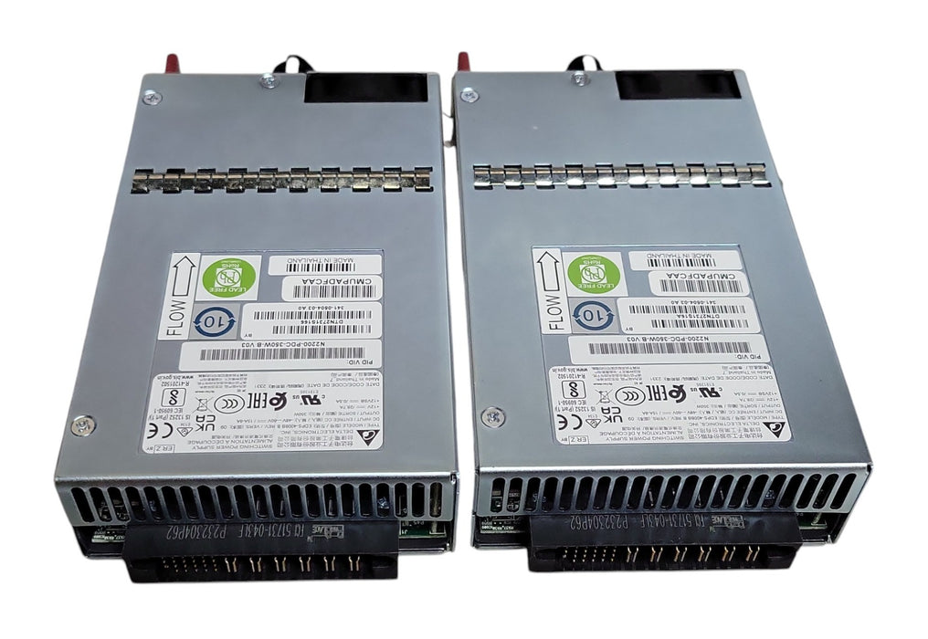 Lot of 2x Cisco N2200-PDC-350W-B V03 350W DC Power Supplies