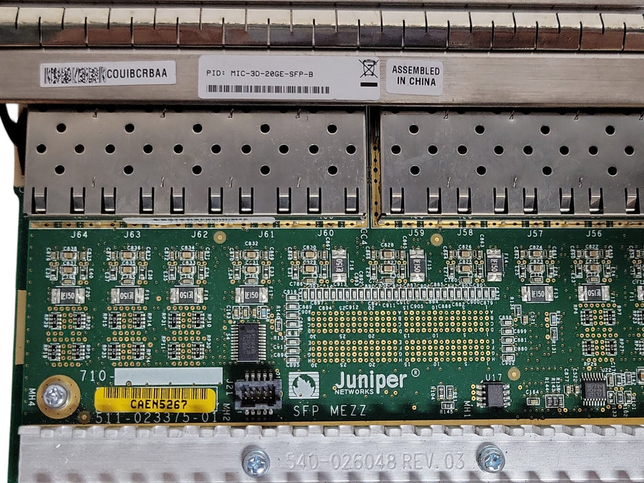 Juniper MIC-3D-20GE-SFP - 20-Port Gigabit Ethernet SFP MIC Module
