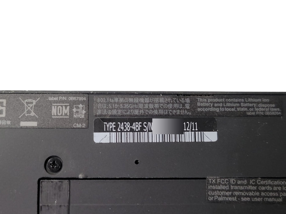 Lenovo ThinkPad W530 - i7-3720QM 8GB RAM 250GB SSD Quadro K1000M 15.6" + PWR