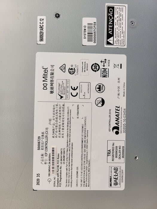Mitel 3300 CX II Controller - ICP Controller 50006729 IP PBX System