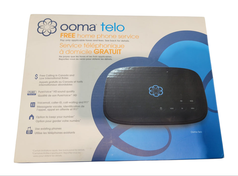 Ooma Telo - Free Home Phone Service VoIP Device 100-0256-304