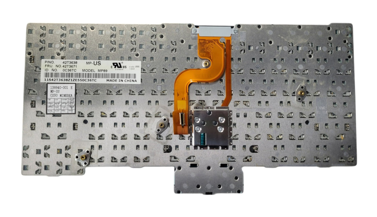 Lenovo ThinkPad X201 Keyboard MP89 FRU 42T3671 P/N 42T3638 US Layout