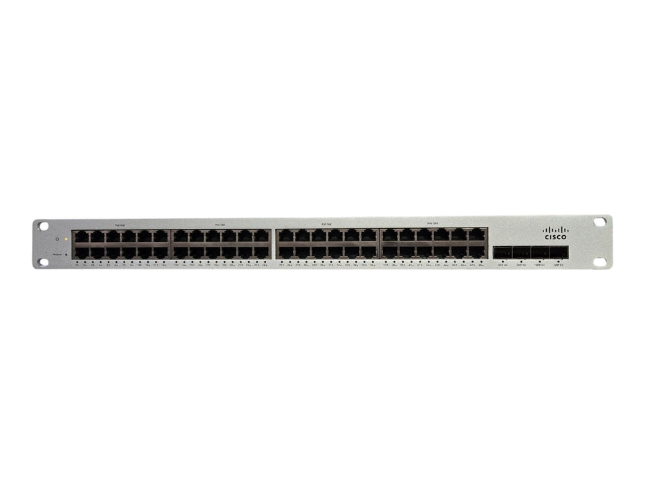 Cisco Meraki MS220-48FP - 48-Port PoE+ Gigabit Managed Switch 4x SFP, Unclaimed