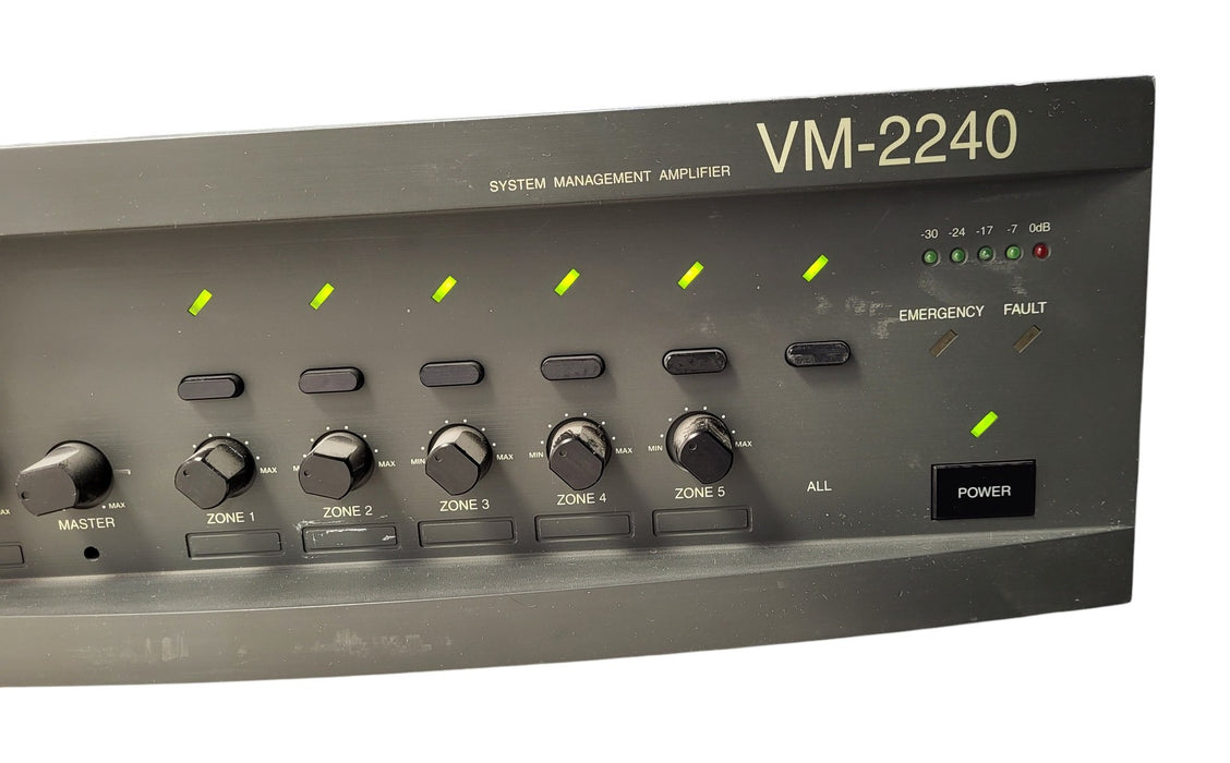 TOA VM-2240 System Management Amplifier 240W 5-Zone