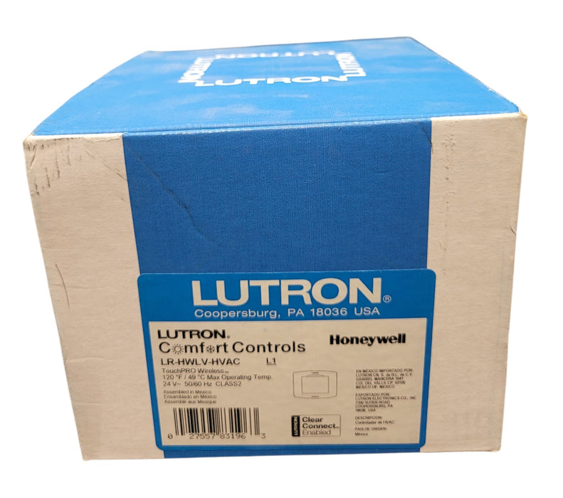 Lutron Honeywell LR-HWLV-HVAC Comfort Controls TouchPRO Wireless Thermostat