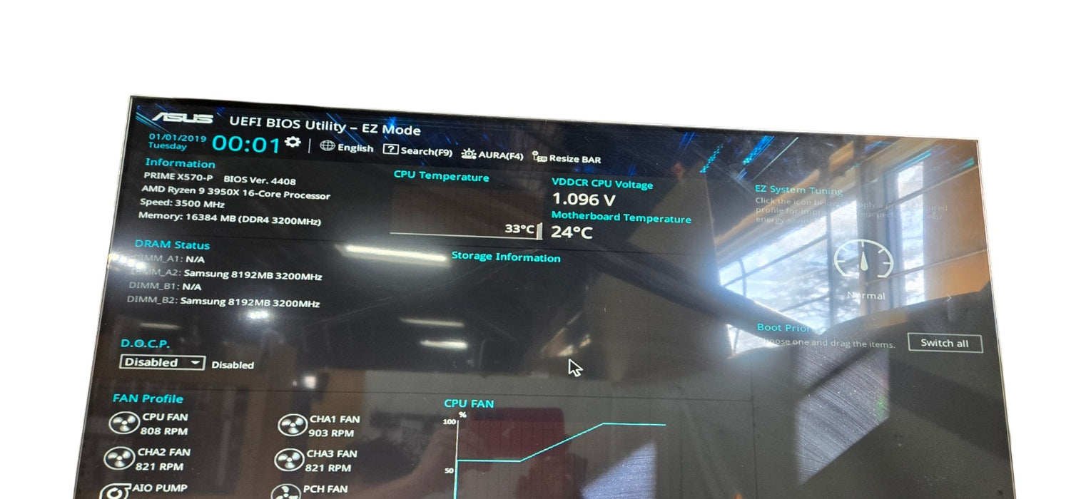 Custom PC ASUS X570-P| Ryzen 9 3950X 16GB RAM DDR4 |500GB NVM| 750W
