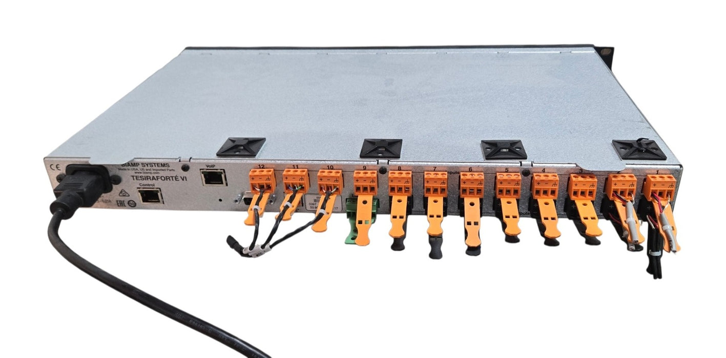 Biamp TesiraFORTÉ VI - 12-Input 8-Output Digital Audio Server VoIP DSP