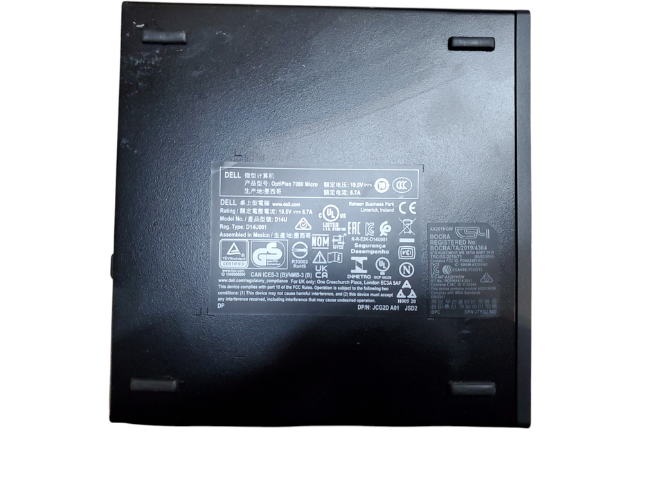 Dell OptiPlex 7080 USFF, i5-10500T, 8GB DDR4, No HDD/OS, READ