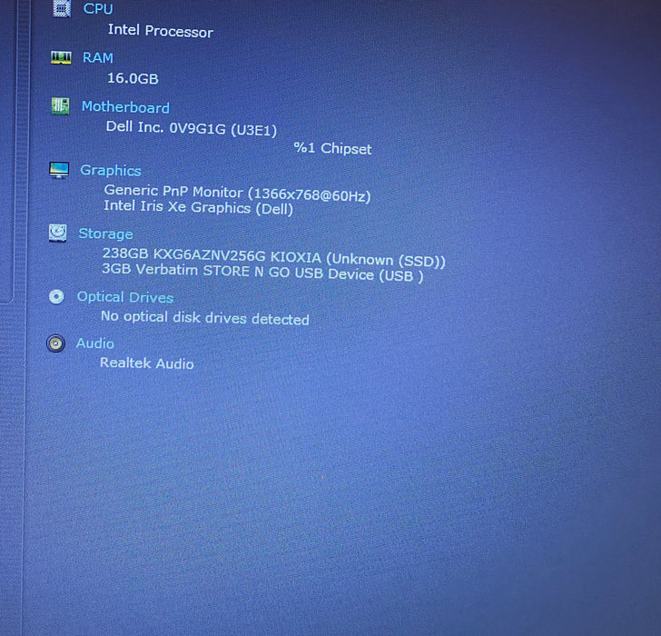 Dell Latitude 3440 Intel Core i5-1335U (1366x768 LCD) 16GB RAM 256GB SSD