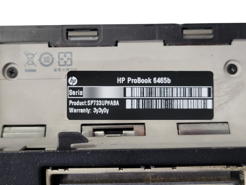 HP ProBook 6465b - AMD A4-3310MX 8GB RAM No HDD 14" + PWR ADPTR
