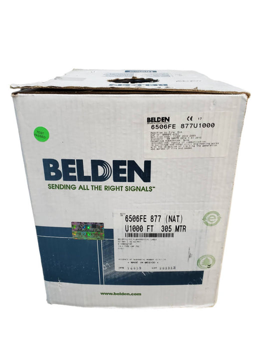4664FT BELDEN 6506FE 877U1000 Beldfoil Flamarrest Cable 22 AWG 8-Conductor @