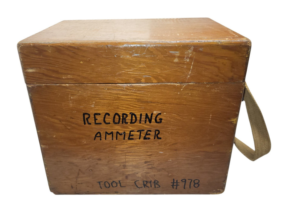 General Electric CF-1 - Portable Recording AC Ammeter with Wooden Case (READ)