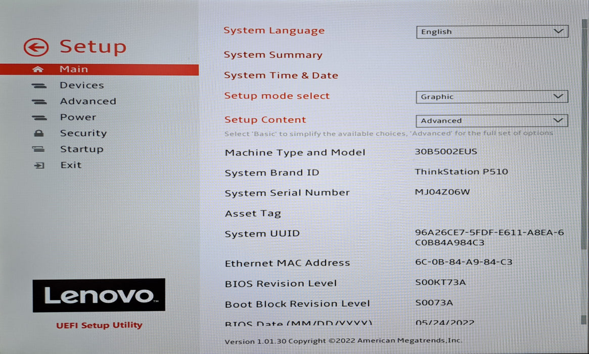 Lenovo ThinkStation P510 Xeon E5-1630 v4 3.7GHz, 16GB DDR4, NVMe Flex, No HDD