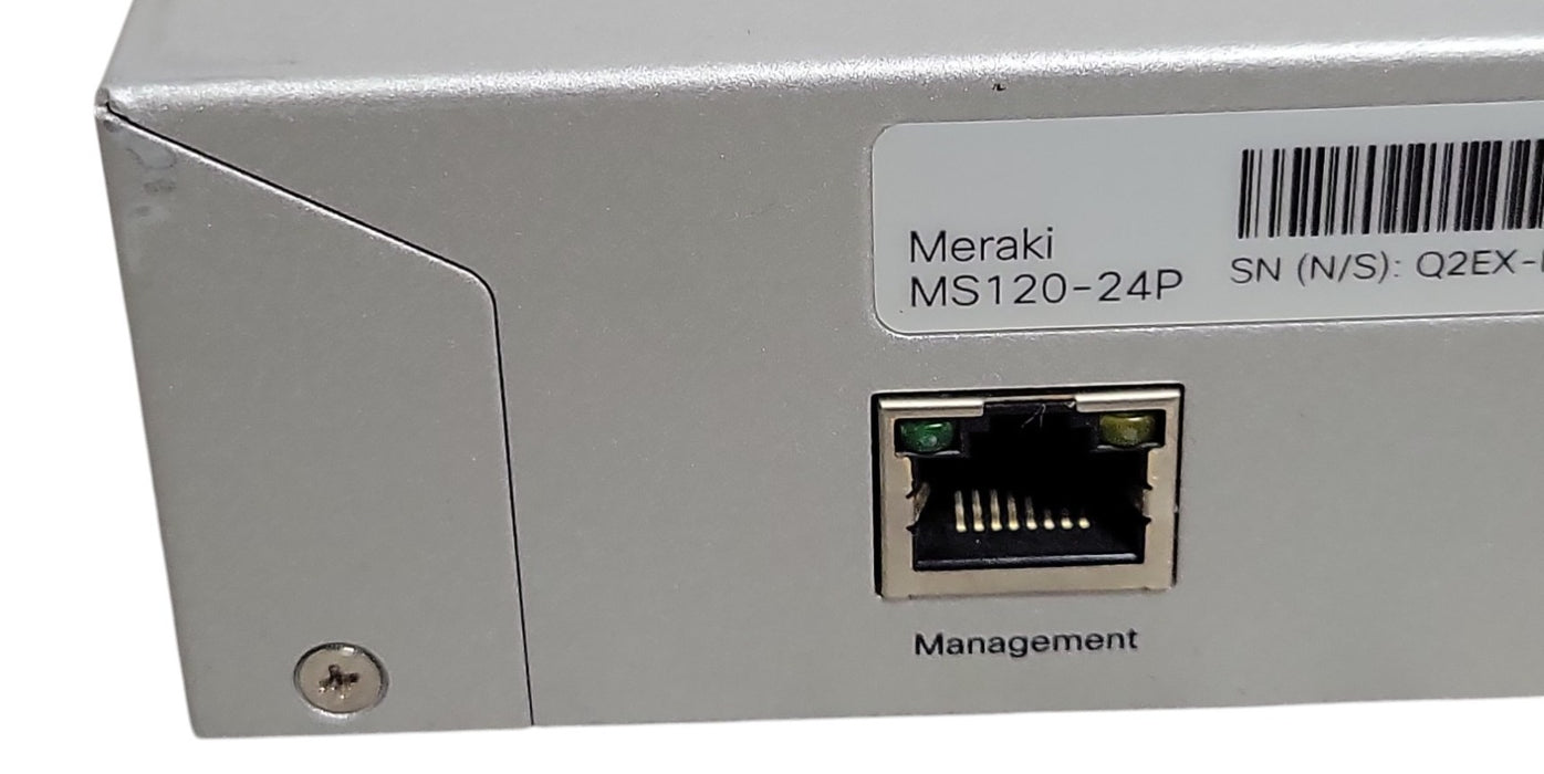 Cisco Meraki MS120-24P | 24-Port Gigabit PoE Switch UNCLAIMED