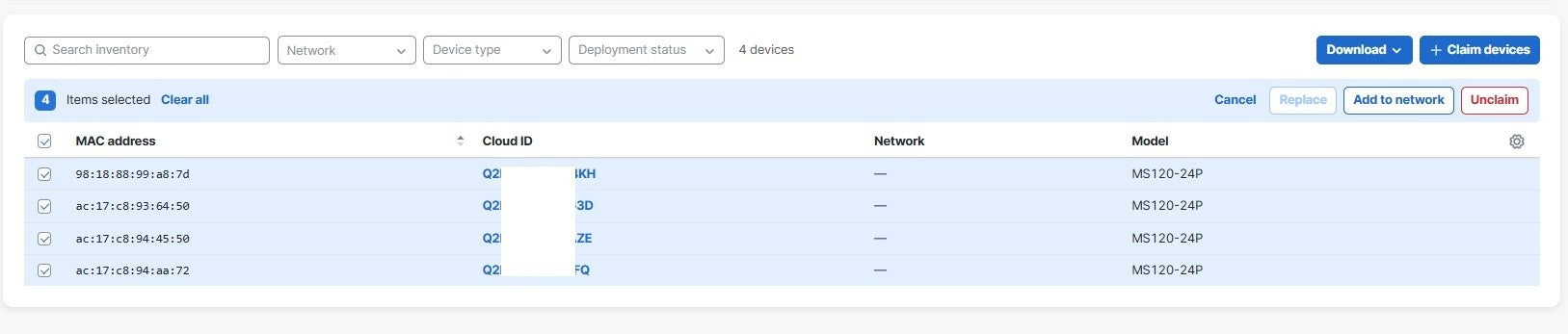 Cisco Meraki MS120-24P | 24-Port Gigabit PoE Switch UNCLAIMED