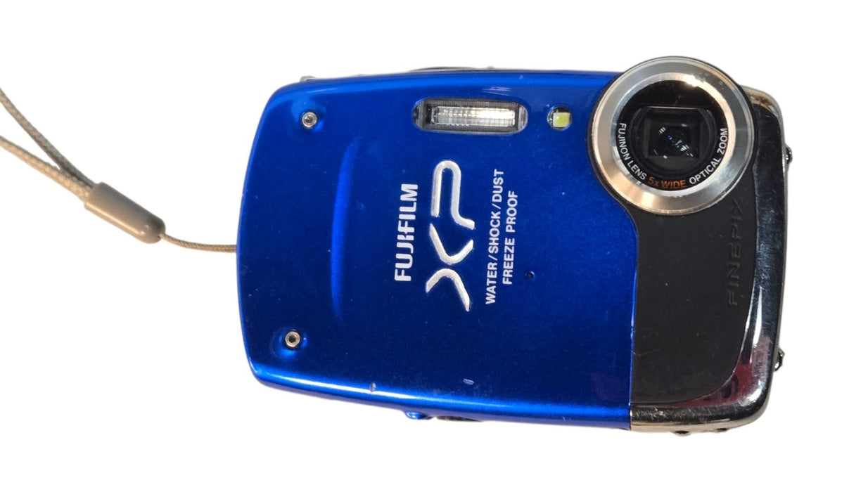 Fujifilm FinePix XP20 - Blue Waterproof Shockproof Digital Camera 5x Zoom