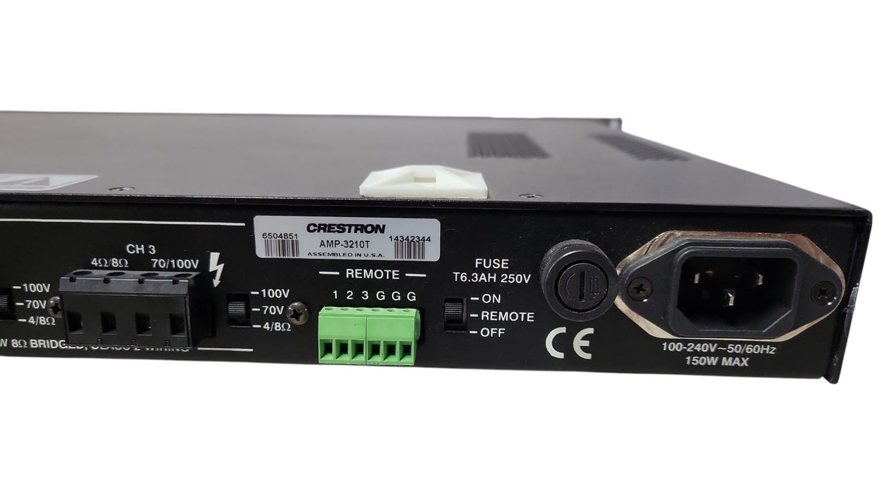 Crestron AMP-3210T - 3-Channel Commercial Power Amplifier