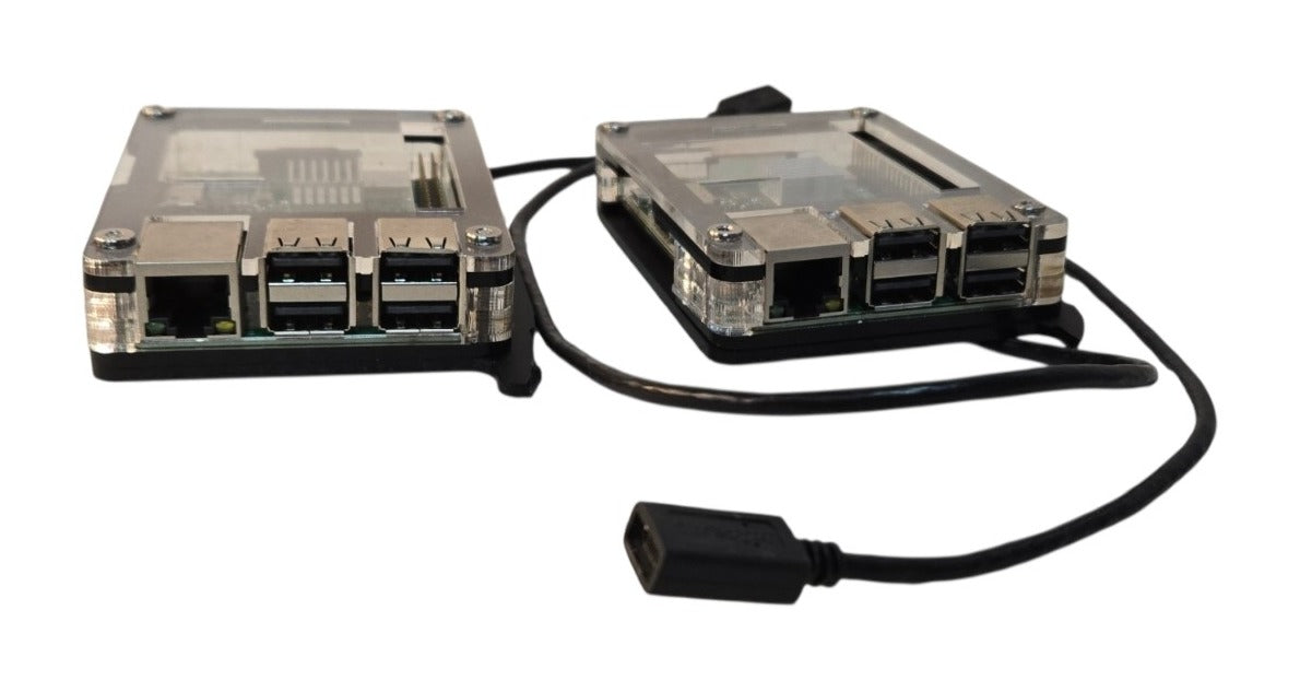 Lot of 2 Raspberry Pi 3 Model B+ Single Board Computers in Acrylic Cases| No SD