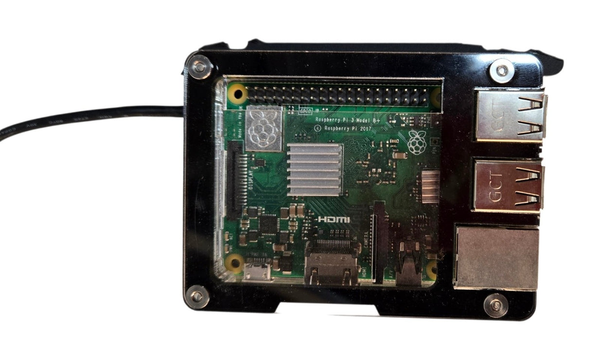 Lot of 2 Raspberry Pi 3 Model B+ Single Board Computers in Acrylic Cases| No SD
