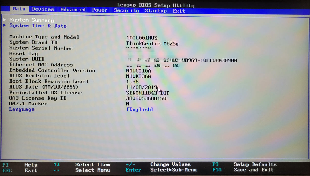 Lenovo ThinkCentre M625q | AMD E2-9000e @1.5GHz 8GB RAM 256GB NVMe