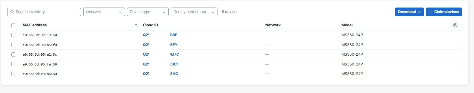 Cisco Meraki MS350-24P-HW 24-Port PoE+ Gigabit 4x SFP+ Managed Switch, UNCLAIMED